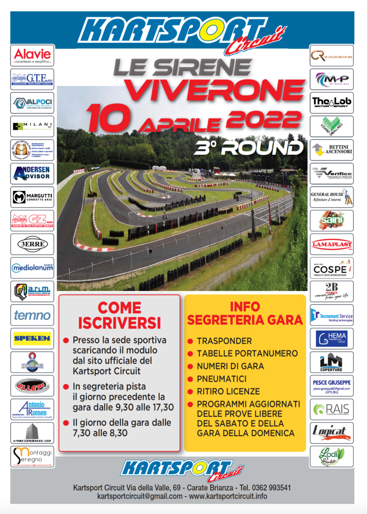 Gara kartsport circuit 10 aprile 2022