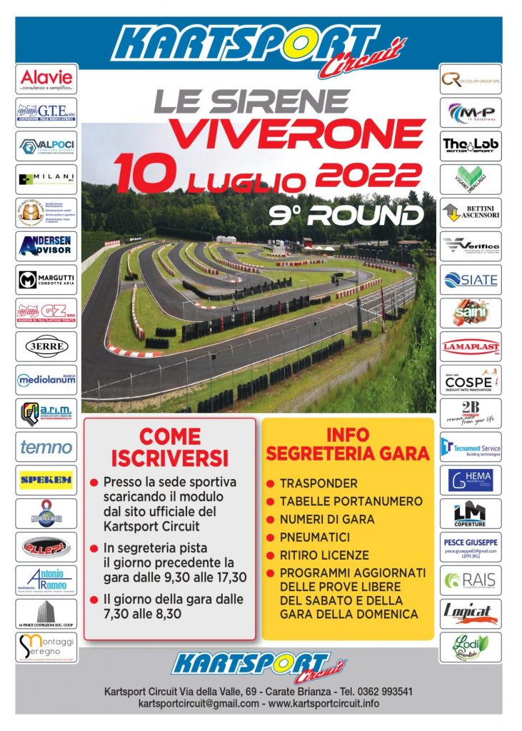 Viverone 10 Luglio 2022 Kart Sport Circuit